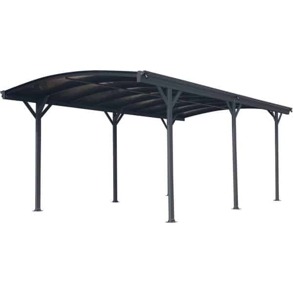 Westmann Rundbogen-Einzelcarport Anthrazit 300 cm x 505 cm