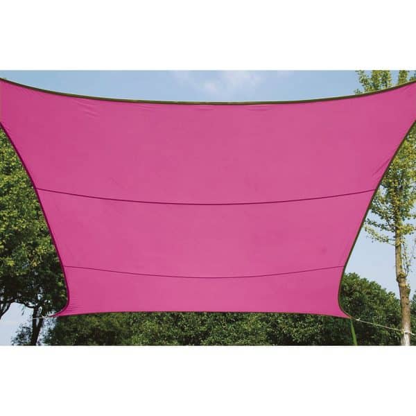 Perel Sonnensegel rechteckig 4 x 3 m Fuchsia