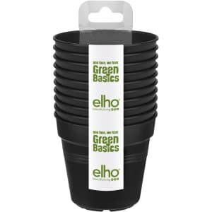 Elho Anzuchttopf Starterset Green Basics Living Schwarz aus Recycling-Kunststoff