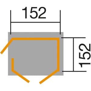 Weka Gartenhaus/Gerätehaus Q 415 151