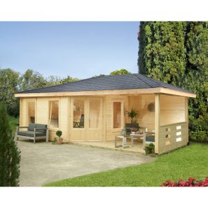 Wolff Finnhaus Holz-Gartenhaus/Gerätehaus Anna 40-A/1 Natur 21 m²