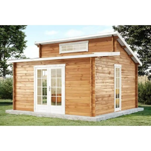 Carlsson Holz-Gartenhaus/Gerätehaus Lausitz ISO 70 440 cm x 440 cm Imprägniert