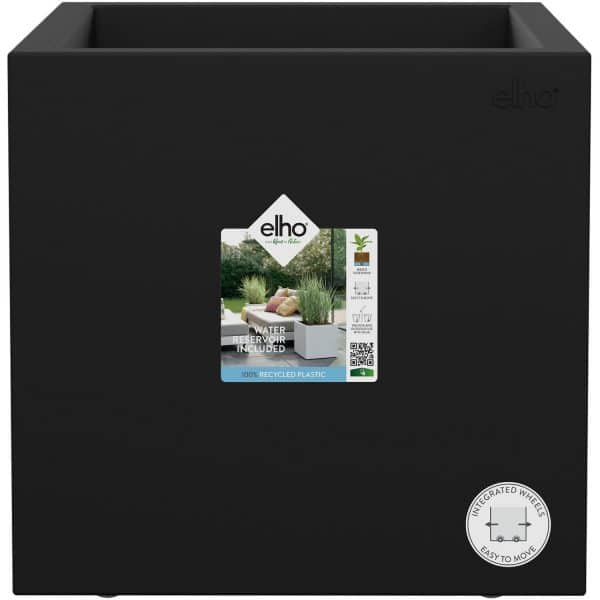 Elho Pflanztopf Vivo Nextmit 40 cm in Living Black mit Rollen