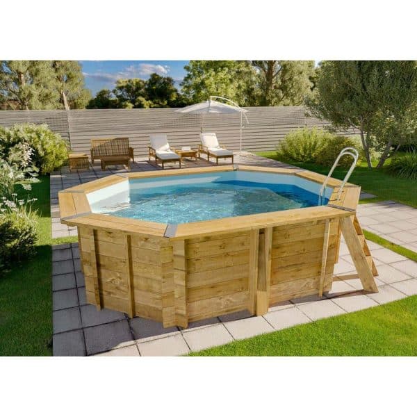 Poolcrew Holz Pool Bahamas Swimmingpool Folie (0