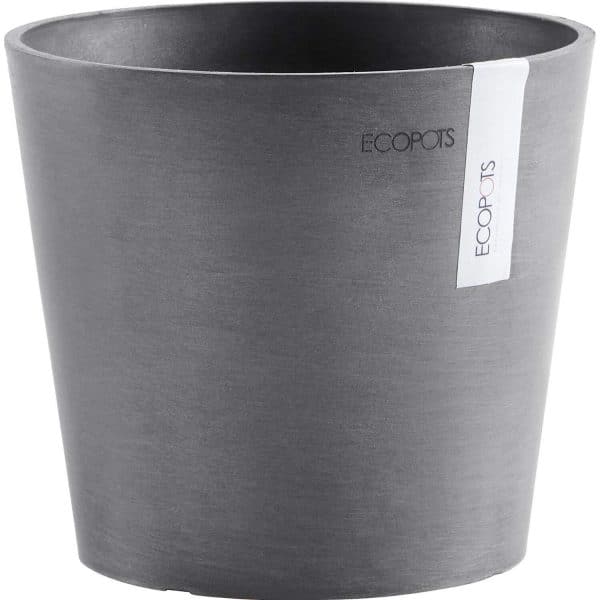 Ecopots Pflanztopf Amsterdam Ø 17 cm x 15 cm Grau