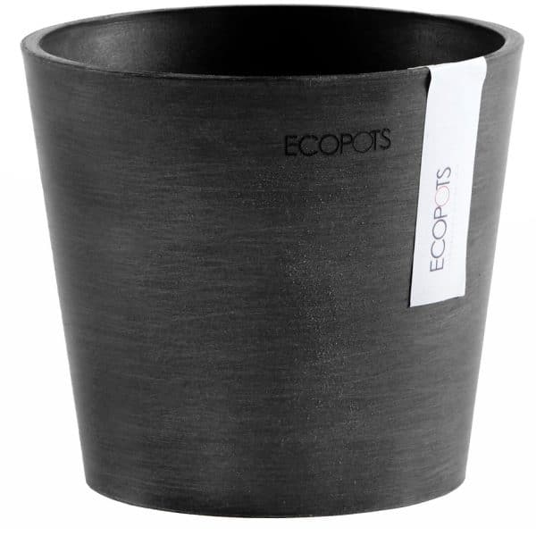 Ecopots Pflanztopf Amsterdam Mini Dunkelgrau 13 cm