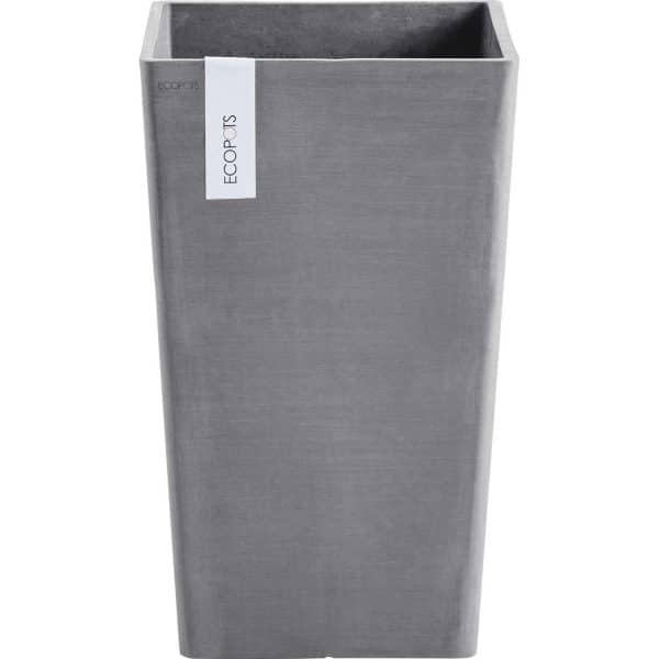 Ecopots Pflanztopf Rotterdam 30 cm x 30 cm x 50 cm Grau