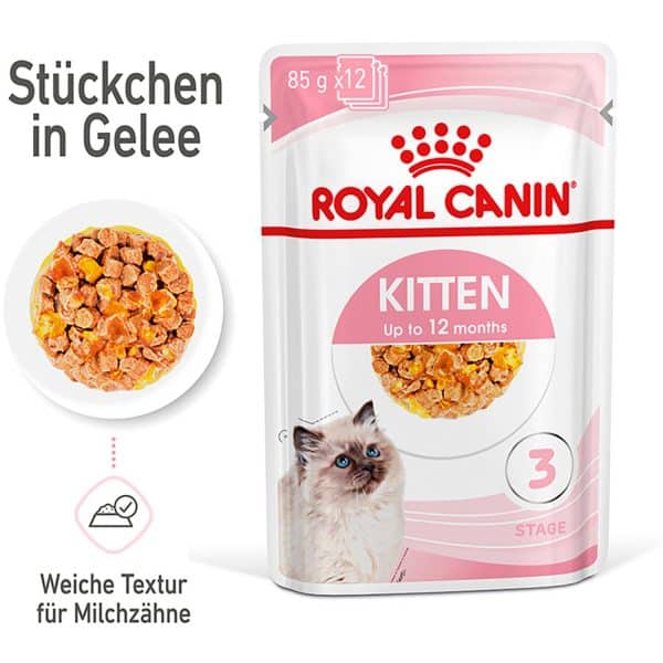 Royal Canin Kitten Nassfutter in Gelee für Kätzchen 85 g