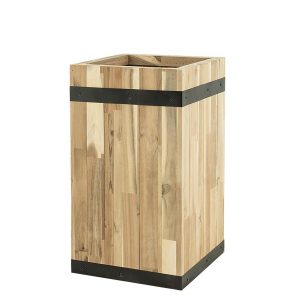 Pflanzwerk® Pflanzkübel Tower - Akazien Holz - 55 cm x 35 cm x 35 cm