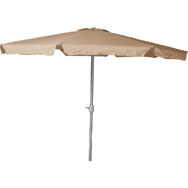 Merxx Marktschirm Ø 300 cm Beige mit Kurbelmechanik