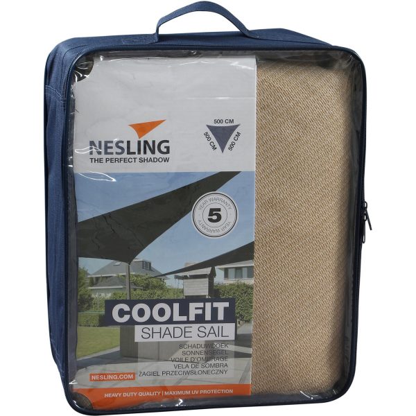 Nesling Sonnensegel Coolfit Natur 500 cm x 500 cm x 500 cm