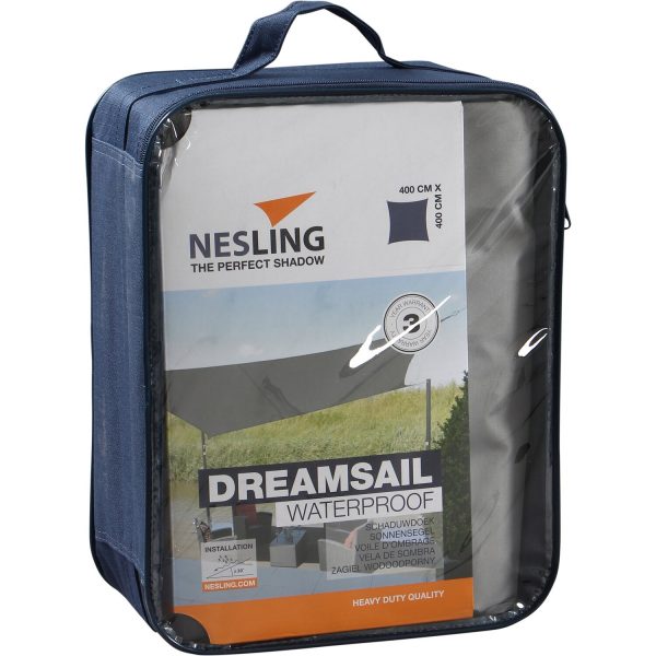 Nesling Sonnensegel Dreamsail Grau 400 cm x 400 cm