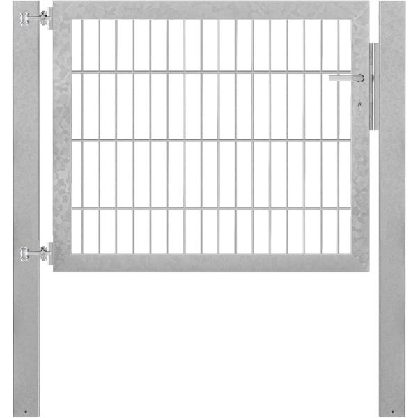 Einzeltor Flexo Plus 100 cm x 80 cm Pfosten 80 cm x 80 cm Feuerverzinkt