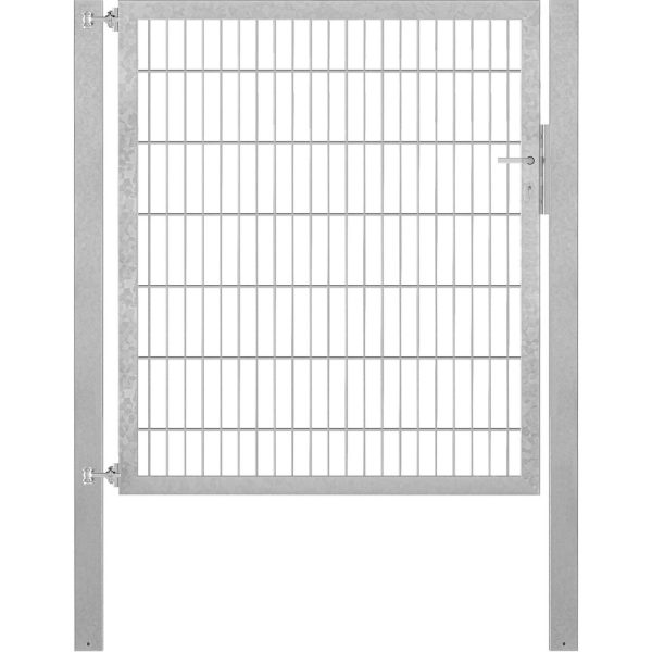 Einzeltor Flexo Plus 125 cm x 140 cm Pfosten 80 cm x 80 cm Feuerverzinkt