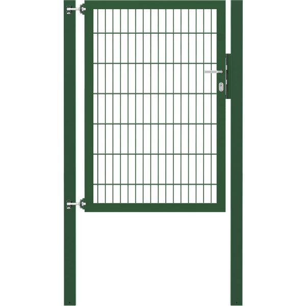 Einzeltor Flexo Plus 100 cm x 140 cm Pfosten 80 cm x 80 cm Grün