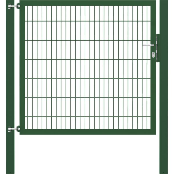 Einzeltor Flexo Plus 150 cm x 140 cm Pfosten 100 cm x 100 cm Grün