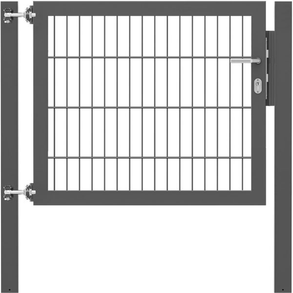 Einzeltor Flexo Plus 100 cm x 80 cm Pfosten 80 cm x 80 cm Anthrazit