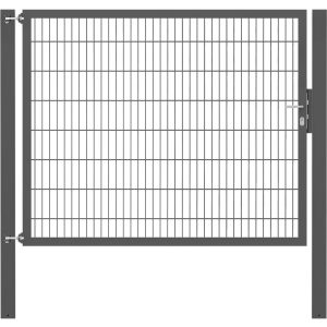 Einzeltor Flexo Plus 200 cm x 160 cm Pfosten 100 cm x 100 cm Anthrazit