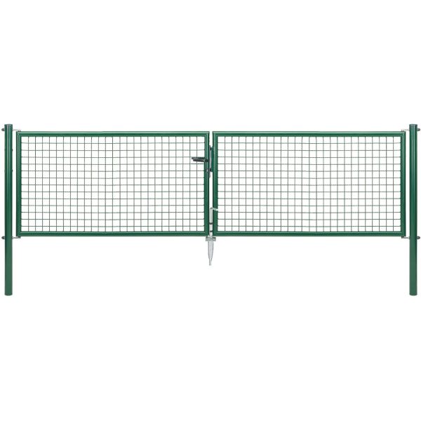 Doppeltor für Maschendraht- und Fix-Clip Pro-Zaun Grün 75 cm x 300 cm