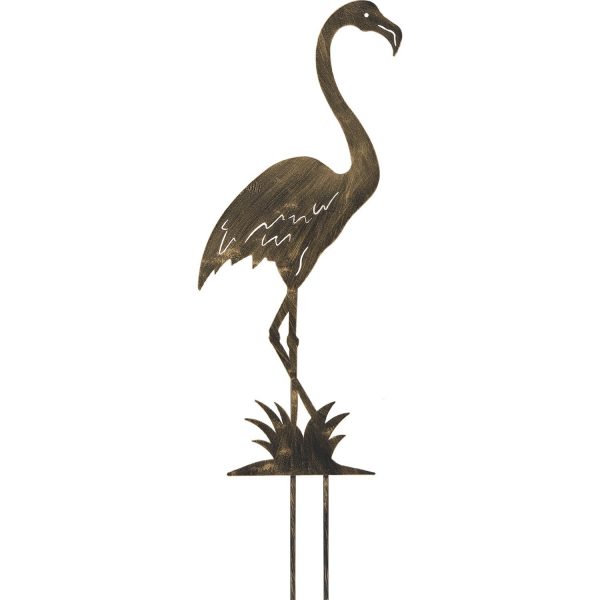 Gartenstecker Flamingo 90 cm Gold