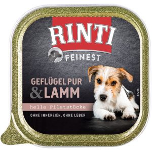 Rinti Hunde-Nassfutter Feinest Geflügel und Lamm 150 g