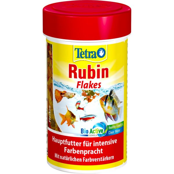 Tetra Aquarium-Fischfutter-Flocken Rubin Flakes 100 ml