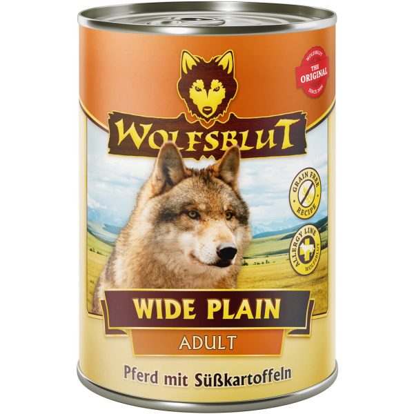 Wolfsblut Hunde-Nassfutter Wide Plain Adult Pferd mit Süßkartoffeln 395 g