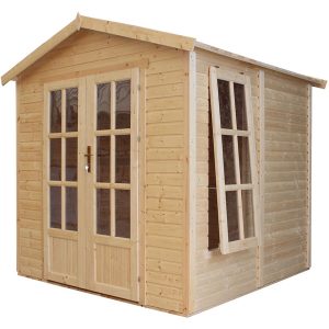 Timbela Gartenhaus/Gerätehaus Holz M351FB 4 m² ohne Dachziegel mit Boden