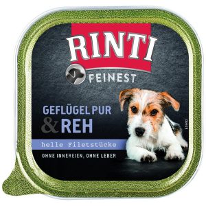 Rinti Hunde-Nassfutter Feinest Geflügel und Reh 150 g