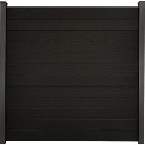 GroJa Solid Steckzaunsystem 180 x 180 cm Schwarz