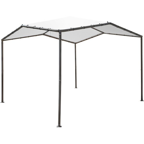 ShelterLogic Pavillon Pacifica Stahl 317 cm x 317 cm x 271 cm Grau