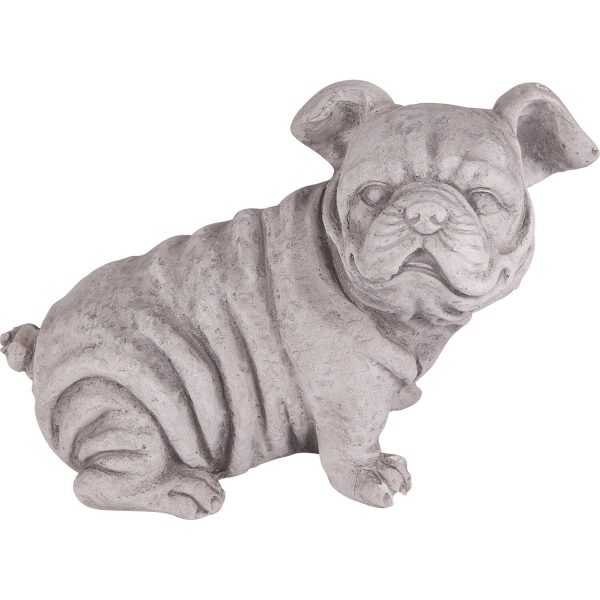 Gartenfigur Mopshund Sitzend 25