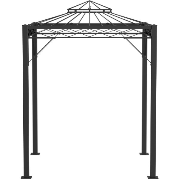 Eleo Pavillon Bolzano 269 cm x 208 cm x 208 cm Pulverbeschichtet Schwarz