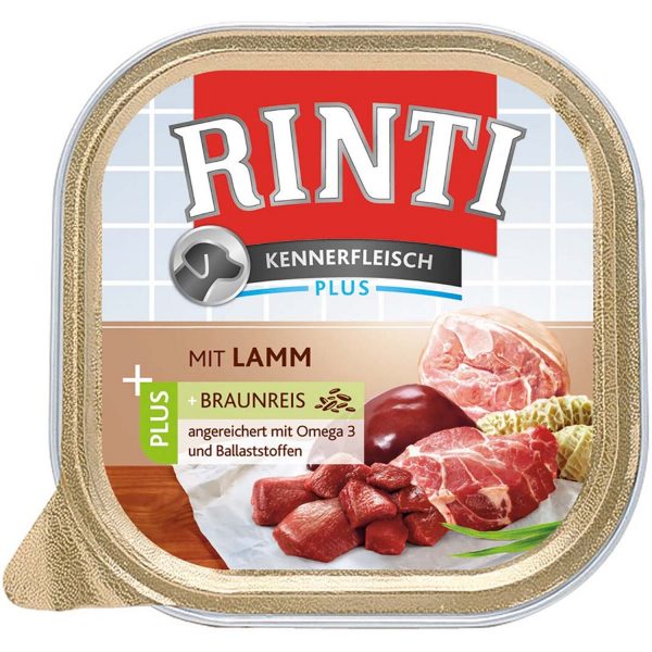 Rinti Hunde-Nassfutter Kennerfleisch Plus Lamm 100 g