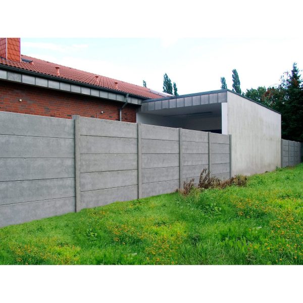 Betonzaun-Platte glatt 200 cm x 38