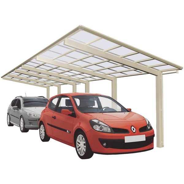 Ximax Carport Linea-110 Tandem Edelstahl-Look