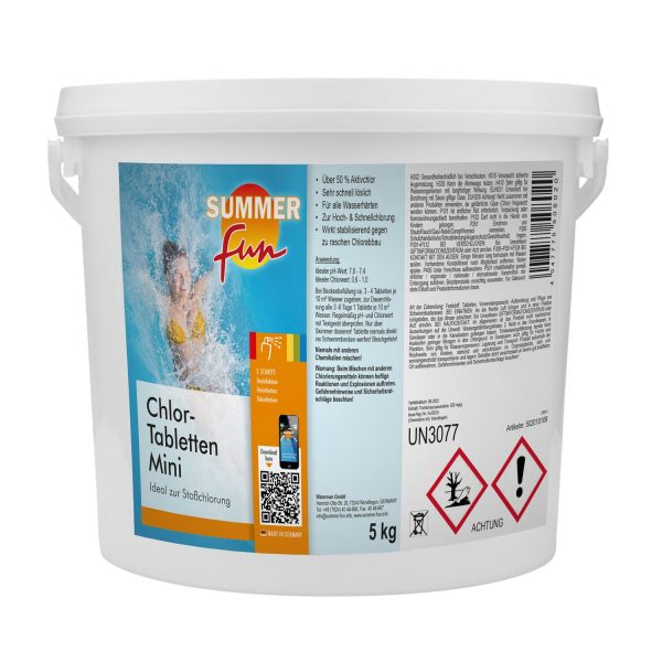 Summer Fun Chlor-Tabletten Mini 20 g Inhalt 5 kg