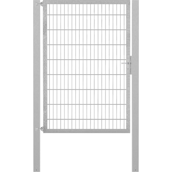 Einzeltor Flexo Plus 125 cm x 180 cm Pfosten 80 cm x 80 cm Feuerverzinkt