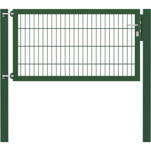 Einzeltor Flexo Plus 150 cm x 80 cm Pfosten 100 cm x 100 cm Grün