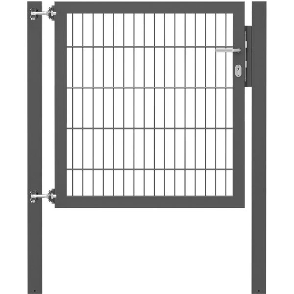 Einzeltor Flexo Plus 100 cm x 100 cm Pfosten 80 cm x 80 cm Anthrazit