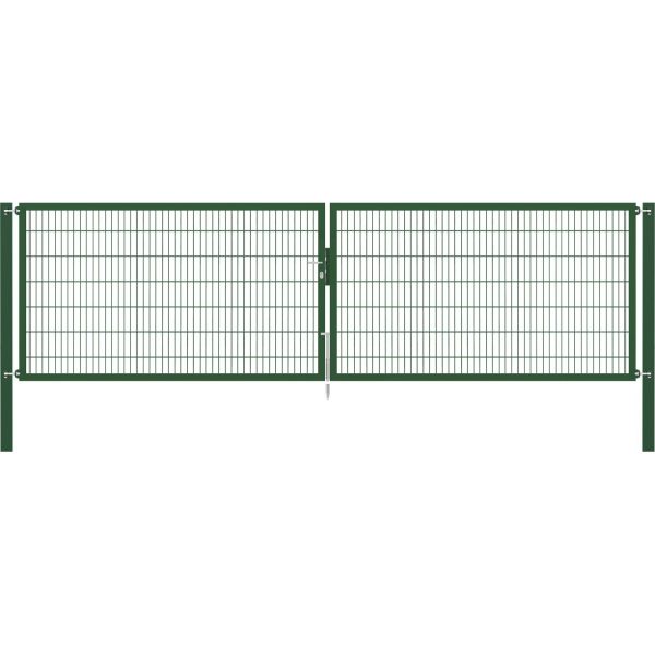 Doppeltor Flexo Plus 500 cm x 140 cm Pfosten 100 cm x 100 cm Grün