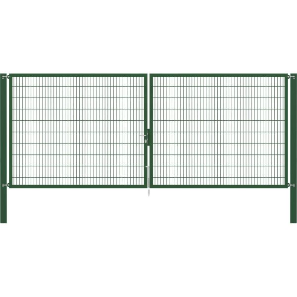 Doppeltor Flexo Plus 500 cm x 200 cm Pfosten 100 cm x 100 cm Grün