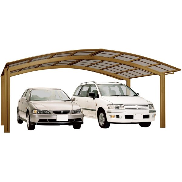 Ximax Alu Doppelcarport Portoforte Typ 60 Bronze 542 x 495 cm Sonderfertigung