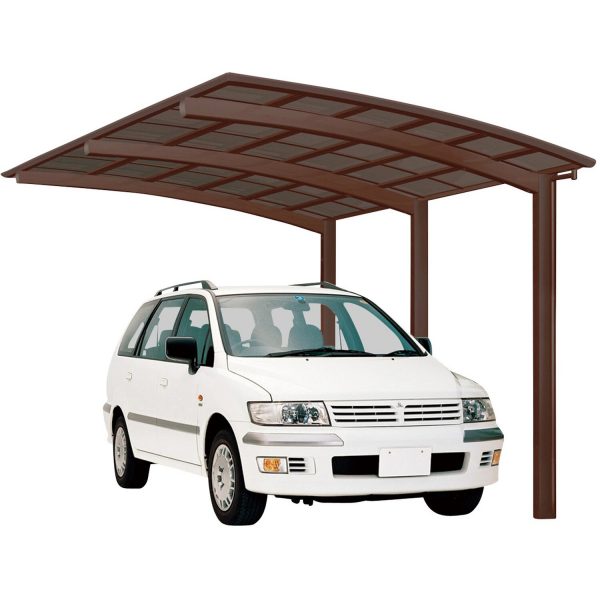 Ximax Alu Carport Portoforte Typ 110 Mattbraun XS 241 x 556 cm Sonderfertigung