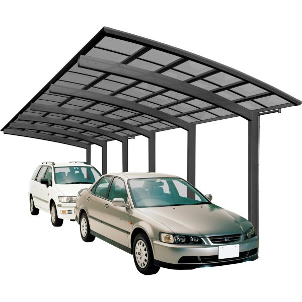 Ximax Alu Carport PortoforteTandem Typ 110 Schwarz 270 x 983 cm Sonderfertigung