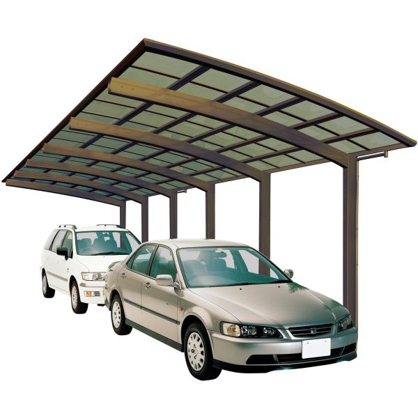 Ximax Alu Carport Portoforte Tandem Typ 110 Bronze 270 x 983 cm Sonderfertigung