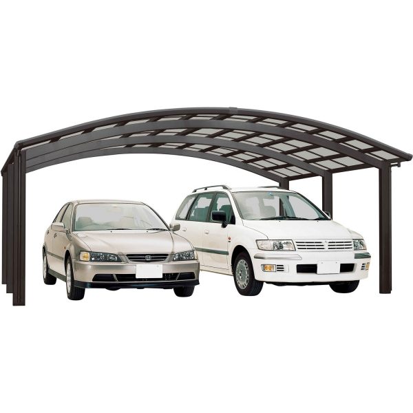 Ximax Alu Doppelcarport Portoforte Typ 110 Schwarz 542 x 495 cm Sonderfertigung