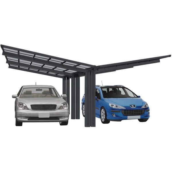 Ximax Alu Doppelcarport Linea Typ 110 Schwarz 548 x 495 cm Sonderfertigung