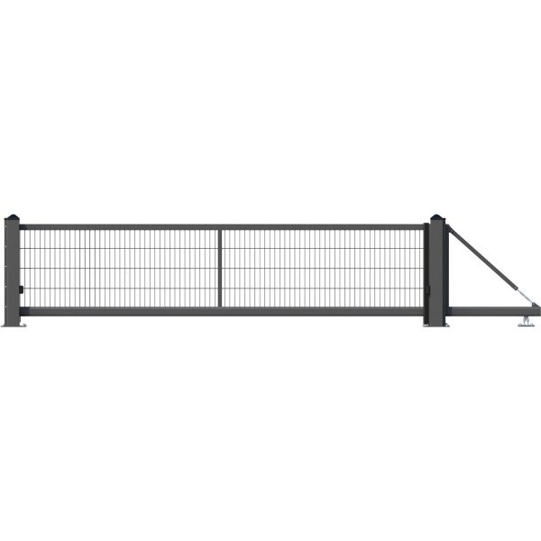 GAH Alberts Schiebetor Lektor Freitragend DS-GM 400 x 100 cm Anthrazit