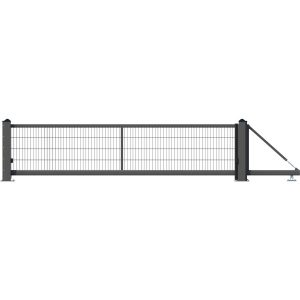 GAH Alberts Schiebetor Lektor Freitragend DS-GM 400 x 180 cm Anthrazit